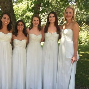 Mint Amsale Crinkle Chiffon G938C Bridesmaid Dress